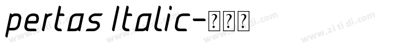 pertas Italic字体转换